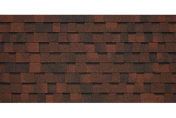Черепица гибкая Tegola Cortina pelle 411 (кирпично-коричневый)