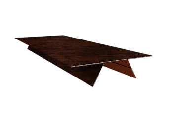 Планка стыковочная составная верхняя 0,45 Print Elite Cherry Wood TwinColor (2м)
