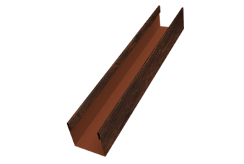 Стойка для забора жалюзи Milan Slim Grand Line 0,45 Print Premium Cherry Wood Dark FTC (3м)