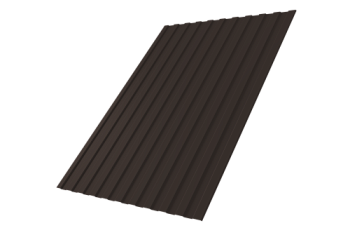 Профнастил С8A v02 Grand Line 0,5 Satin Matt TX с пленкой RR 32 темно-коричневый
