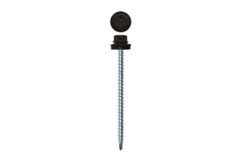 Саморез кровельный Daxmer 4,8х70 RAL 8019 (100) сверло №1
