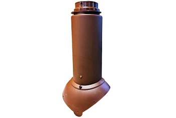 Выход канализации Krovent Pipe-VT 110/125 Изолированный коричневый