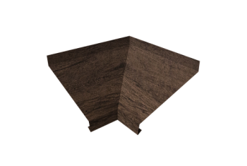 Угол отлива внутренний 150 Grand Line 0,45 Print-Double Elite с пленкой Antique Wood