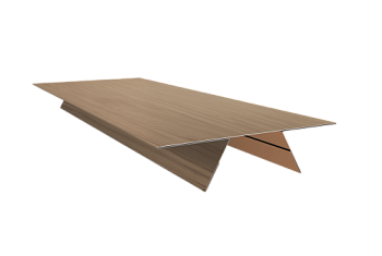 Планка стыковочная составная верхняя 0,45 Print Elite Honey Wood TwinColor (2м)