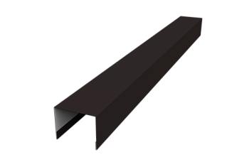 Крышка для забора жалюзи Palermo Grand Line 0,5 Satin RAL 9005 черный (3м)