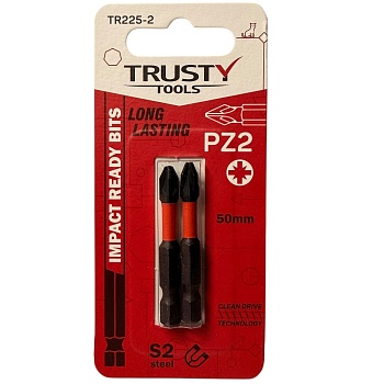 Биты ударные Trusty-Tools PZ2 50 мм (2 шт)