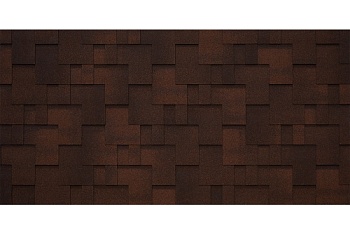 Черепица гибкая Tegola Lazio marrone 230 (коричневый с отливом)