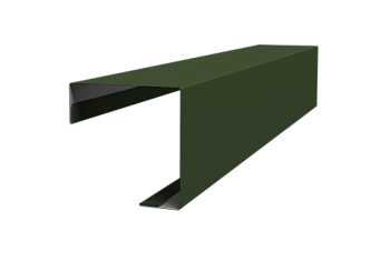 Угол внешний простой фальц Grand Line 0,5 Satin Matt TX RAL 6020 хромовая зелень (3м)