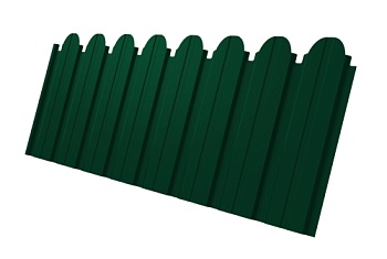 Профнастил C10B фигурный Grand Line 0,5 Satin Matt RAL 6005 зеленый мох