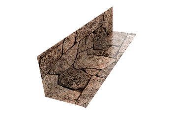 Угол внутренний 110х110 Grand Line 0,45 Print Elite King Stone TwinColor (2м)