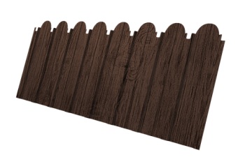 Профнастил C10A фигурный Grand Line 0,4 Print Premium Antique Wood TwinColor