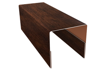 Планка П-образная заборная 20 Grand Line 0,4 Print Premium Cherry Wood Dark FTC (2м)