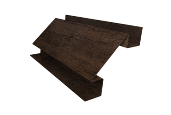 Планка угла внутреннего сложного Блок-Хаус new Grand Line 0,45 Print-Double Elite Antique Wood (3м)