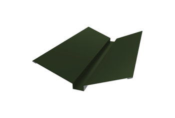 Планка ендовы верхней 115х30х115 Grand Line 0,5 Satin Matt TX RAL 6020 хромовая зелень (3м)
