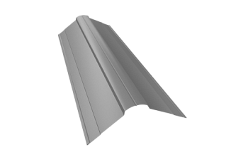 Планка конька фигурного 100х100 Grand Line 0,45 Drap RAL 7004 сигнальный серый (2м)