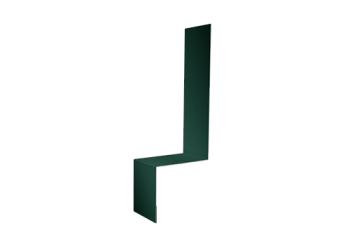 Планка примыкание боковое фальц Grand Line 0,7 PE с пленкой RAL 6005 зеленый мох (2м)