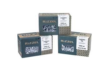 Саморез ПШ Rizzel 4,2х14 (1000шт) шлиц PH2, цинк