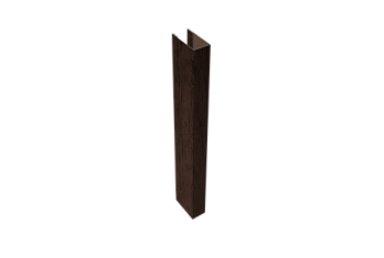 Стойка для забора жалюзи Texas (для калиток и ворот) Grand Line 0,45 Print Premium Antique Wood TwinColor (2,5м)