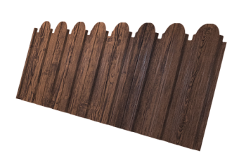 Профнастил C10B фигурный Grand Line 0,45 Print-Double Premium Antique Wood