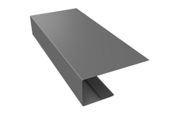 J-Профиль 18мм Grand Line 0,5 Satin с пленкой RAL 9006 бело-алюминиевый (2м)