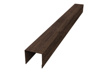 Стойка боковая крепежная для забора жалюзи Palermo Grand Line 0,45 Print-Double Premium Antique Wood (3м)