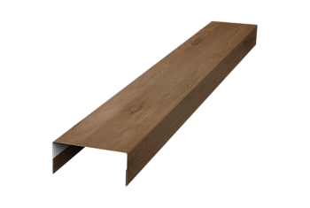 Крышка 30х15 для забора жалюзи Texas Grand Line 0,45 Print Premium Pine Wood Fresh (3м)