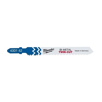 Пилки по металлу для лобзика MILWAUKEE T123XF 91 мм (5 шт)