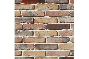 Рядовая плитка White Hills Design Тироль брик 393-90 с расшивкой 1,2 см