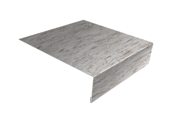 Планка лобовая/околооконная простая 190х50 Grand Line 0,45 Print Elite Snow Wood TwinColor (3м)