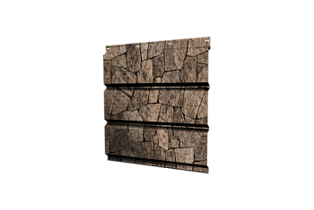 Софит металлический Классик Grand Line полная перфорация 0,45 Print Elite с пленкой King Stone TwinColor