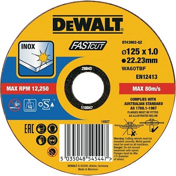 Круг отрезной по металлу DeWalt DT43902