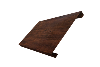 Ламель лицевая 200 забора жалюзи Texas Grand Line 0,45 Print-Double Premium Cherry Wood Dark F