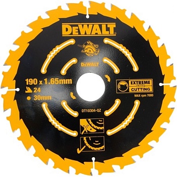 Диск пильный DeWalt Extreme 190x30 24T