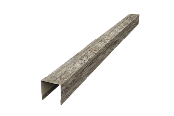 Планка вертикальная лицевая для забора жалюзи Palermo Grand Line 0,45 Print Elite Nordic Wood TwinColor (3м)