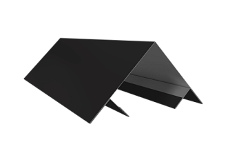 Планка угла внешнего составная верхняя 0,5 Satin с пленкой RAL 9005 черный (3м)