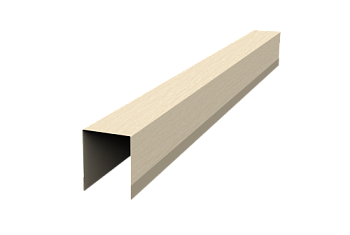 Планка опорная составная внутренняя для забора жалюзи Palermo Grand Line 0,45 Print Elite Milky Wood TwinColor (1,8м)