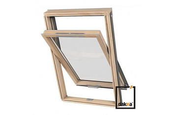 Окно мансардное DAKEA KAV B1500+RUC 78x98 (двухкамерное, ручка снизу, вентклапан+гидроизоляция)