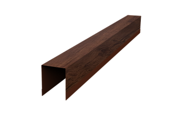 Планка опорная составная внутренняя для забора жалюзи Palermo Grand Line 0,45 Print Premium Cherry Wood Fresh TwinColor (2м)