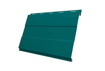 Софит металлический Вертикаль 0,2 prof Grand Line 0,45 PE с пленкой RAL 5021 водная синь