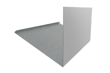 Планка примыкание верхнее к трубе фальц Grand Line 0,4 Zn (3м)