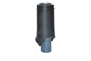 Выход канализации Krovent Pipe-VT 125/100 изолированный черный