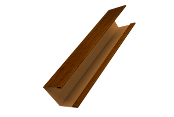 Крышка для забора жалюзи Milan Slim Grand Line 0,45 Print Premium Golden Wood Intense FTC (2,5м)