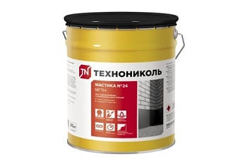 Мастика гидроизоляционная Технониколь №24 МГТН 20кг (ведро)