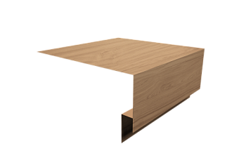 Планка околооконная сложная Экобрус Grand Line 250х75х25 0,45 Print Elite Honey Wood TwinColor (2м)