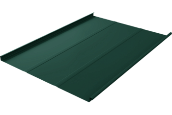 Фальц двойной стоячий Line Grand Line 0,5 Satin с пленкой на замках RAL 6005 зеленый мох