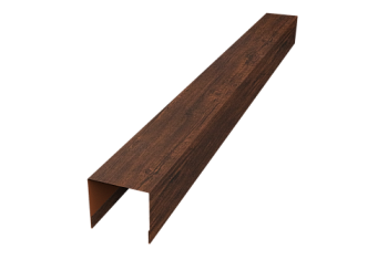 Стойка боковая крепежная для забора жалюзи Palermo Grand Line 0,45 Print Premium Cherry Wood Dark FTC (2,5м)