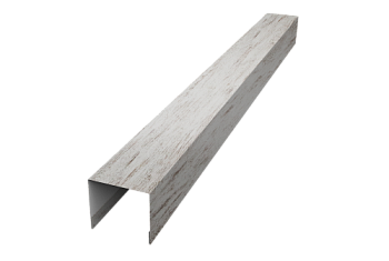 Стойка боковая крепежная для забора жалюзи Palermo Grand Line 0,45 Print Elite Snow Wood TwinColor (3м)