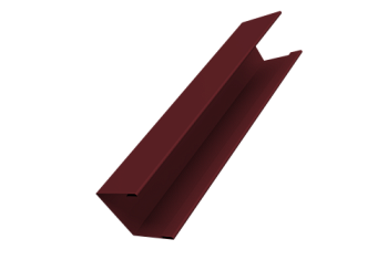 Крышка для забора жалюзи Milan Slim Grand Line 0,45 PE-Double RAL 3005 красное вино (3м)