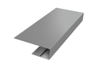 J-Профиль 12мм Grand Line 0,5 Satin с пленкой RAL 9006 бело-алюминиевый (2м)
