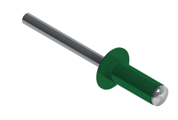 Заклёпка вытяжная Daxmer 4,0х10 RAL 6029 (10х1000шт) ал/ст